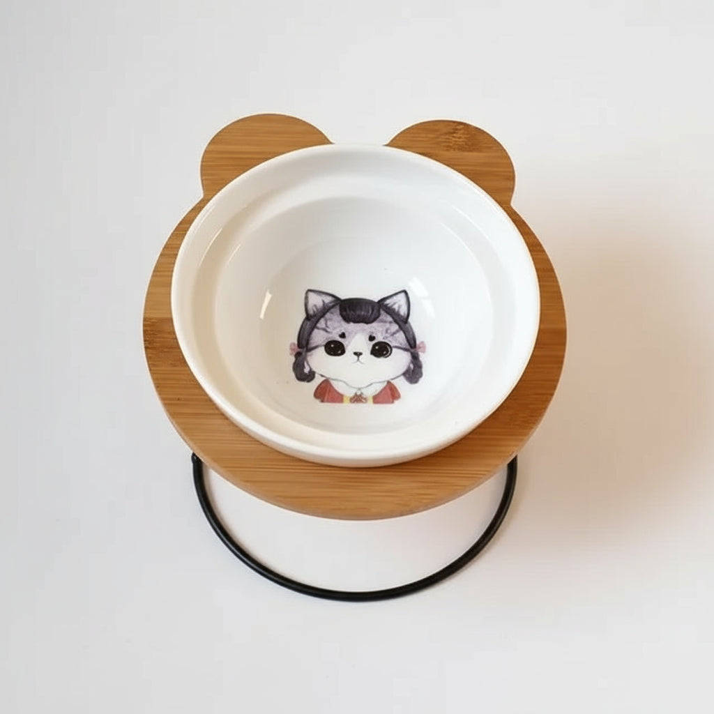 Suporte Ergonômico para Comida de Gato