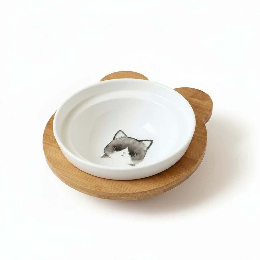 Suporte Ergonômico para Comida de Gato