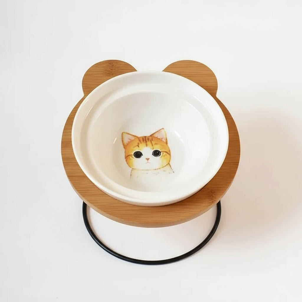 Suporte Ergonômico para Comida de Gato