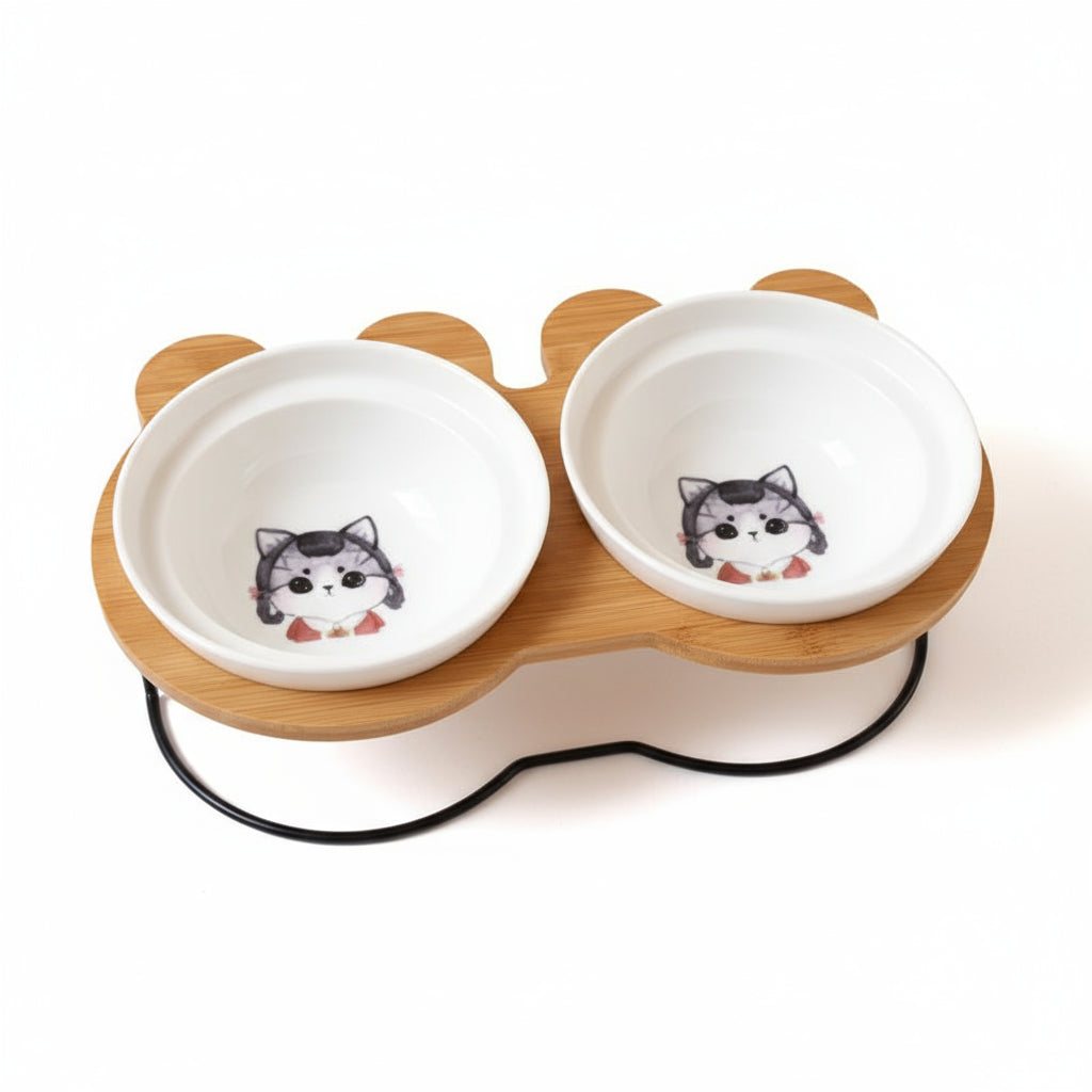 Suporte Ergonômico para Comida de Gato